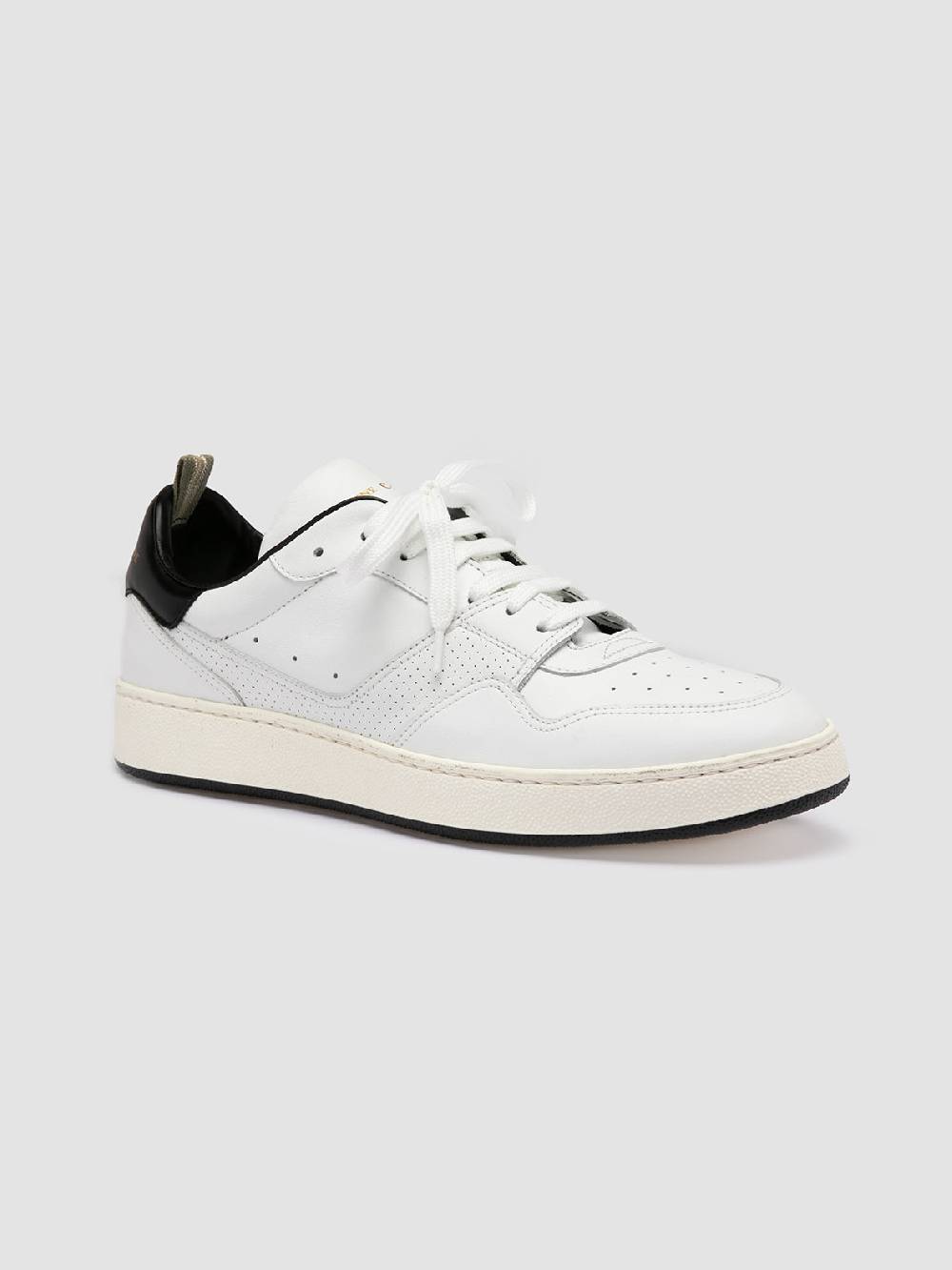 Officine Creative MOWER 016 Sneakers Basse In Pelle Bianca