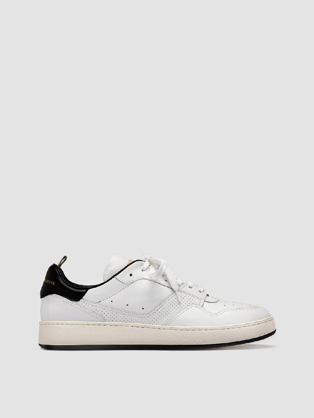 Officine Creative MOWER 016 Sneakers Basse in Pelle Bianca