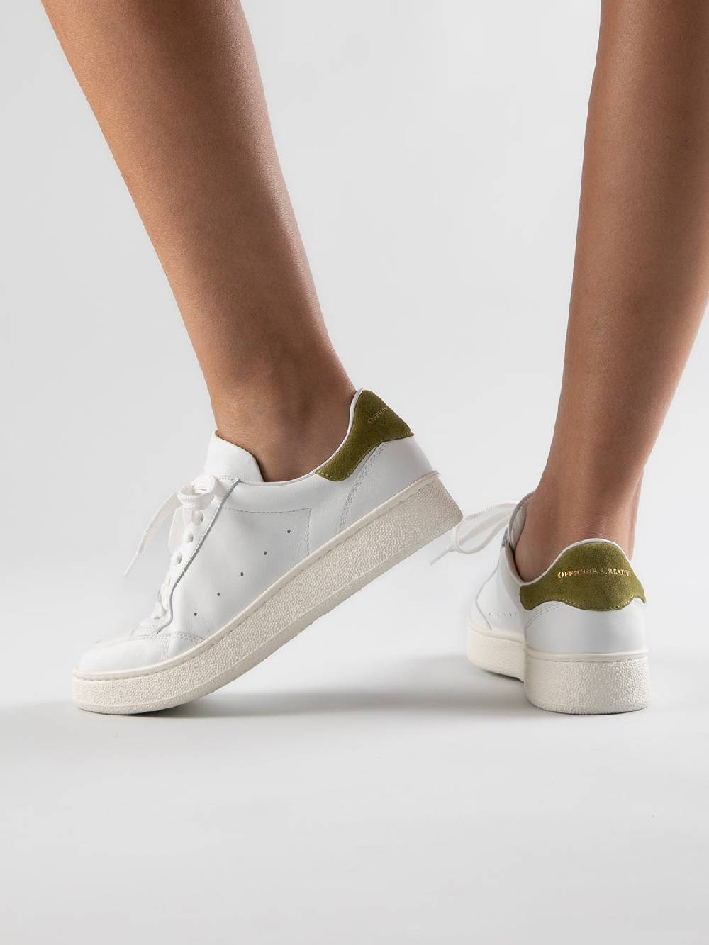 Officine Creative MOWER 109 Sneakers In Pelle Bianca