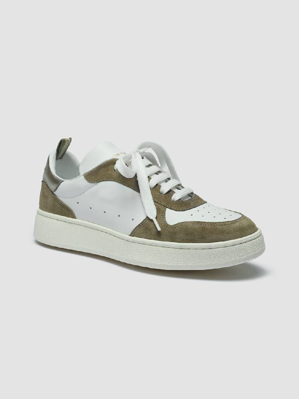 Officine Creative MOWER 110 Sneakers In Pelle Bianca