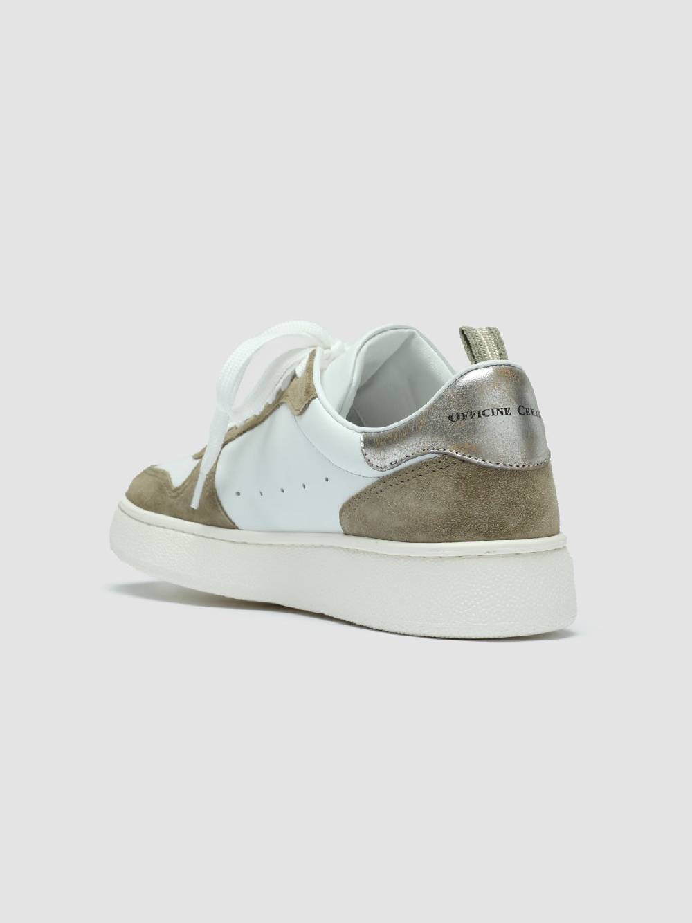 Officine Creative MOWER 110 Sneakers In Pelle Bianca