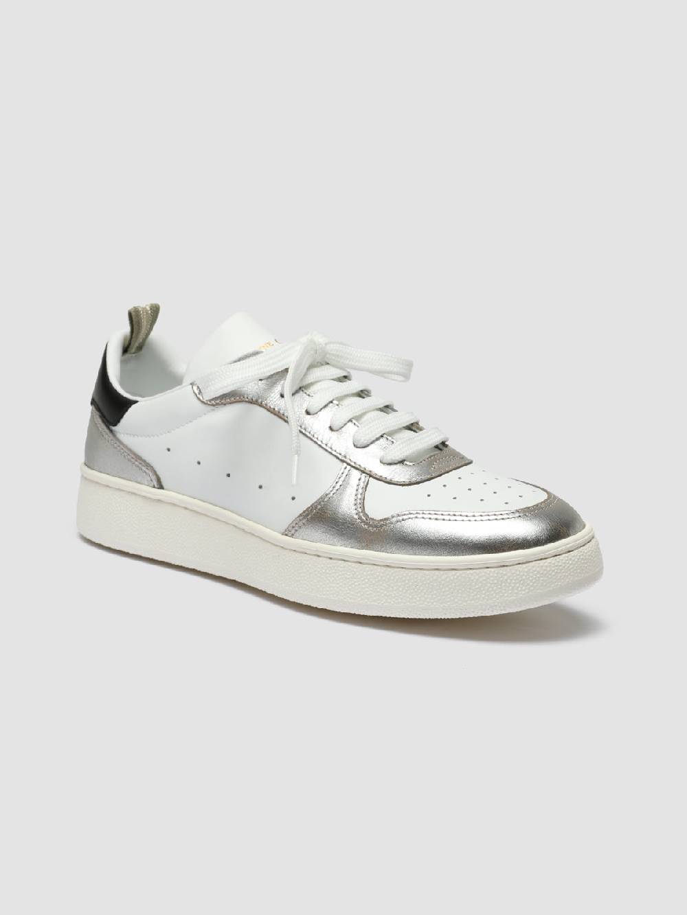 Officine Creative MOWER 110 Sneakers In Pelle Bianca