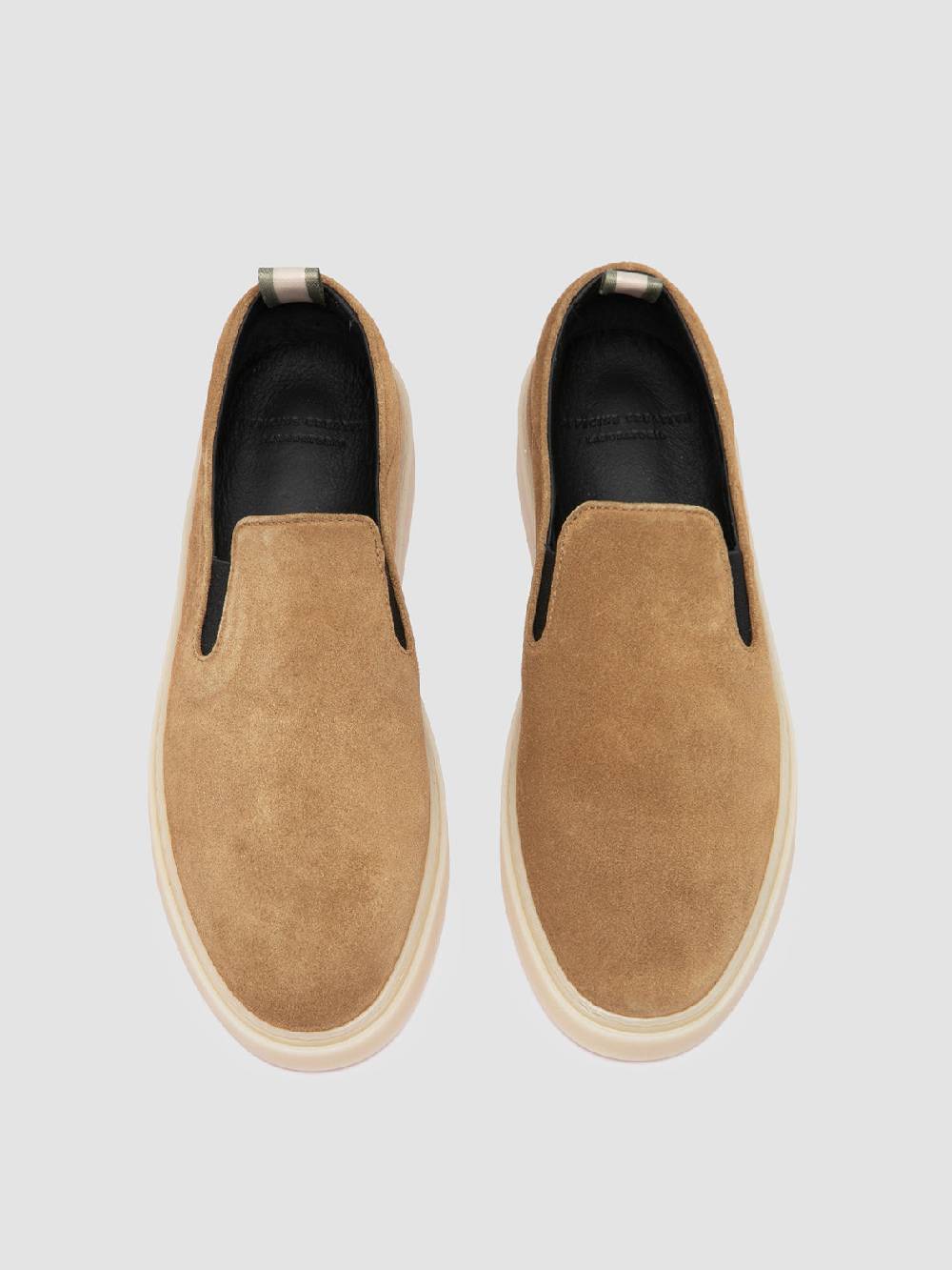 Officine Creative MUSKRAT 102 Sneaker Slip-On In Pelle Tortora