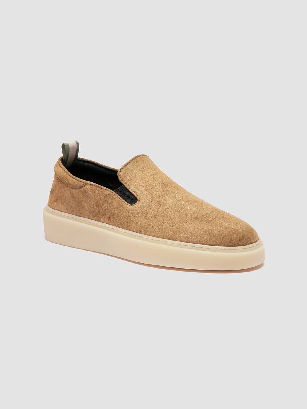 Officine Creative MUSKRAT 102 Sneaker Slip-On In Pelle Tortora