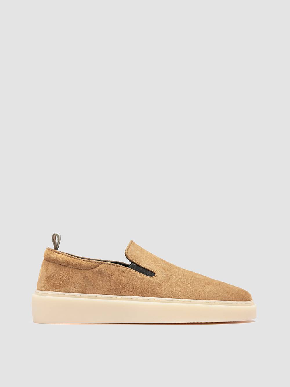 Officine Creative MUSKRAT 102 Sneaker Slip-On in Pelle Tortora