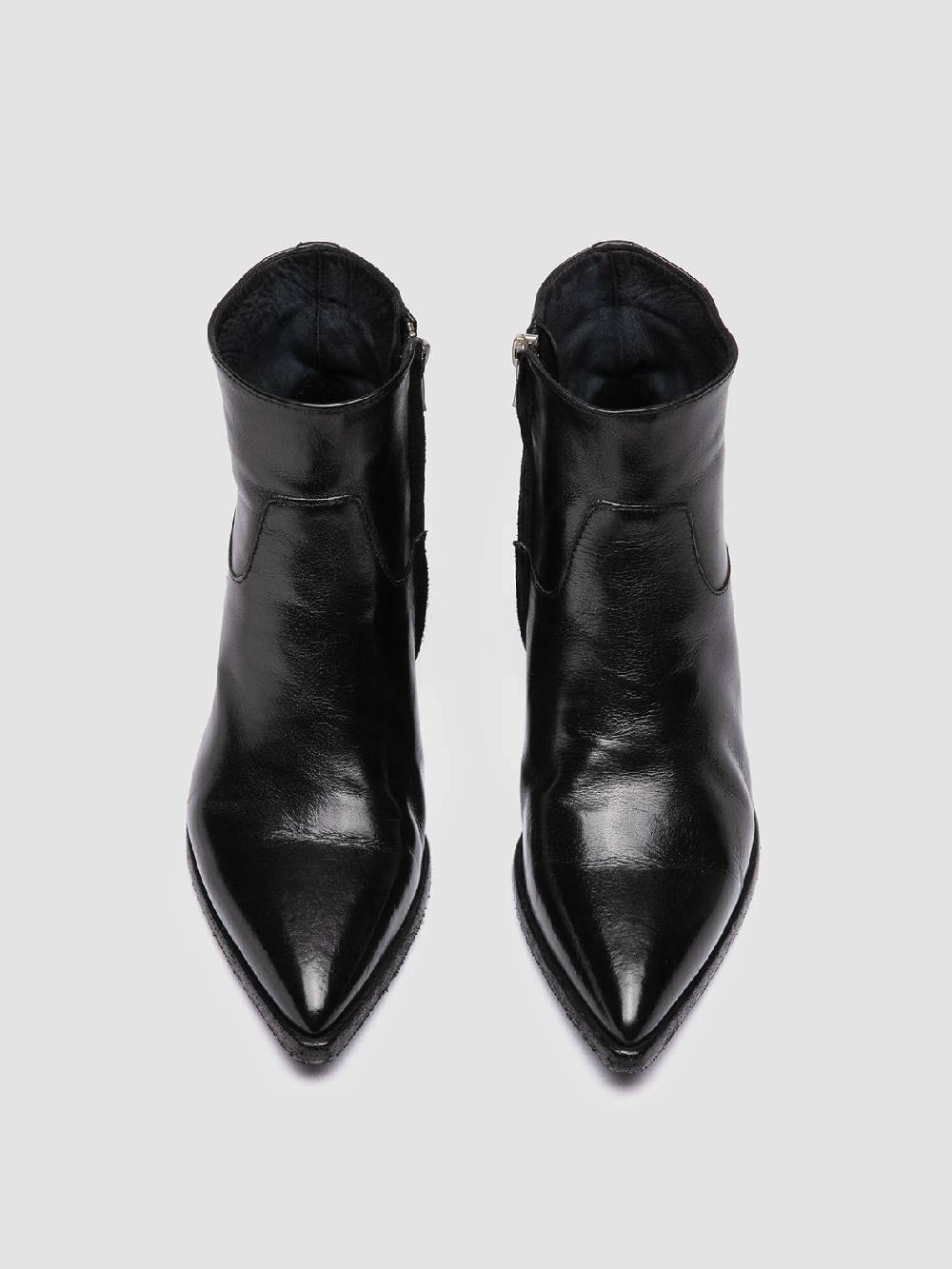 Officine Creative NOELIE DD 102 Stivali Con Zip In Pelle Nera