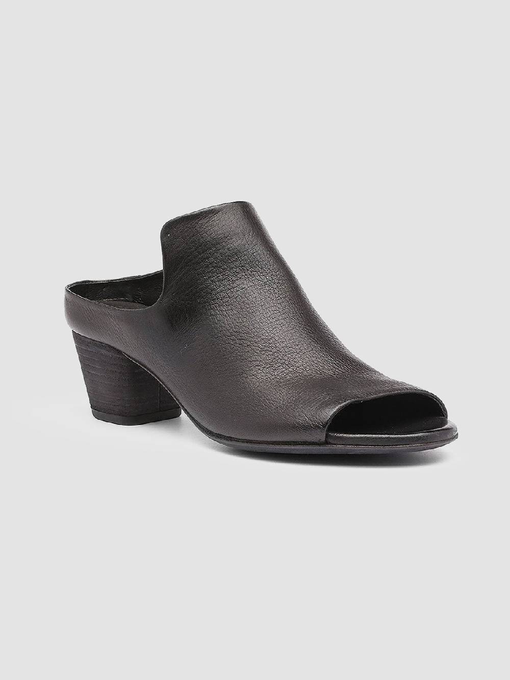 Officine Creative ADELE 003 Black Leather Sandals