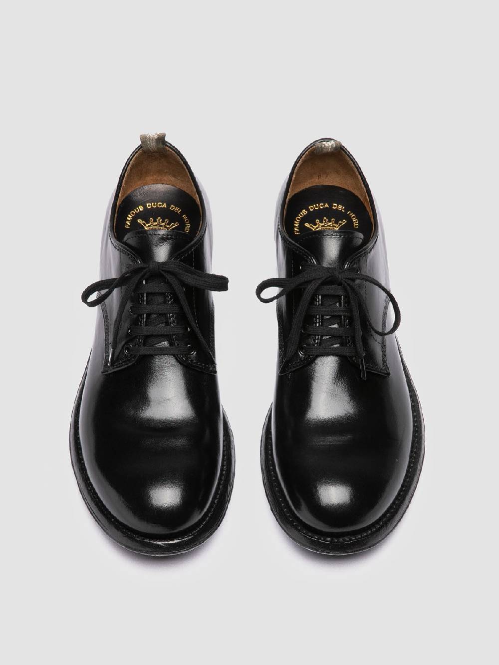 Officine Creative ADMIRAL 001 Derby In Pelle Nera