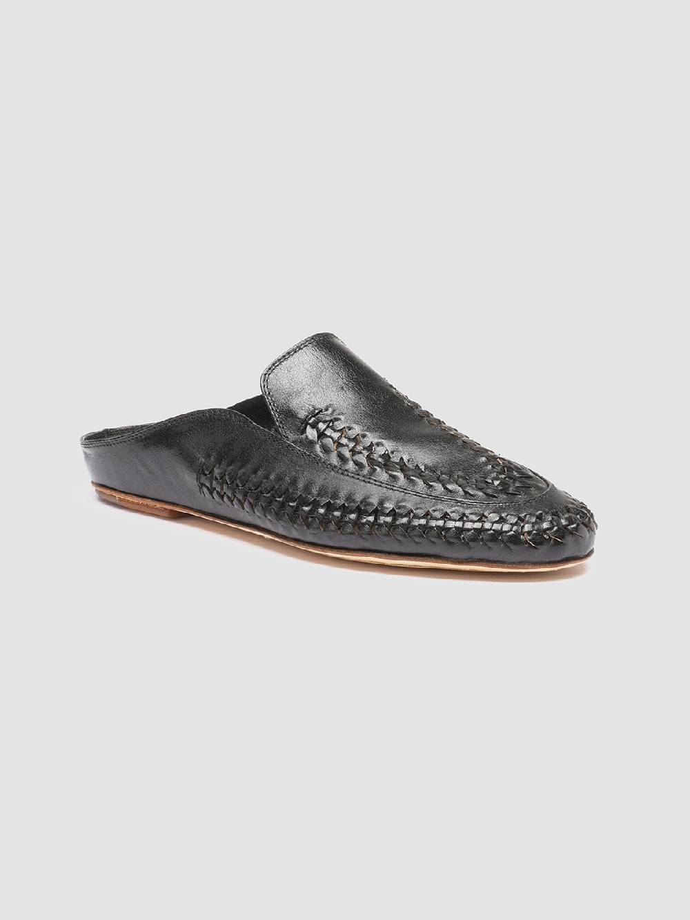 Officine Creative BESSIE 008 Sabot In Pelle Nera