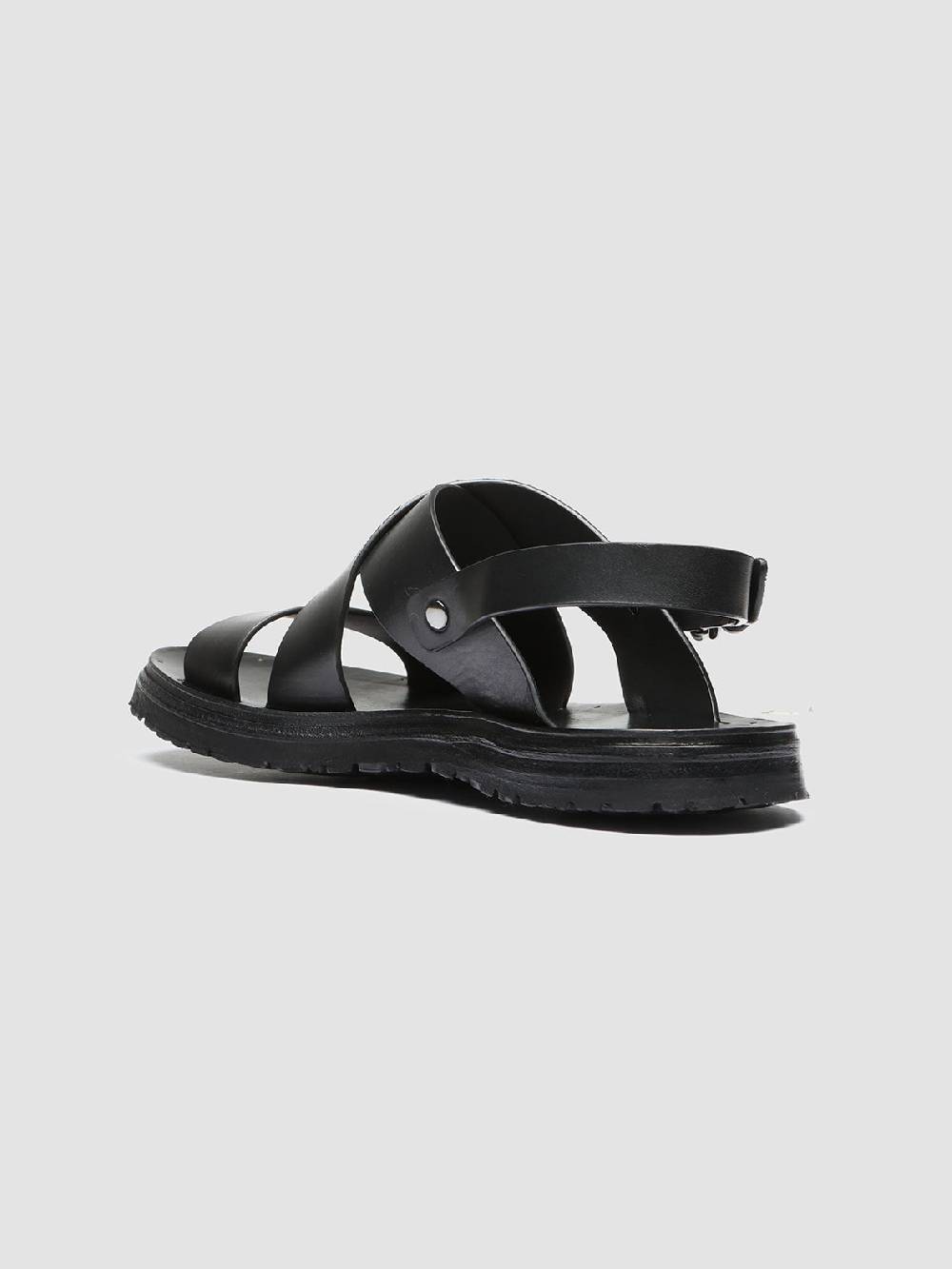 Officine Creative CHIOS 005 Sandali In Pelle Nera