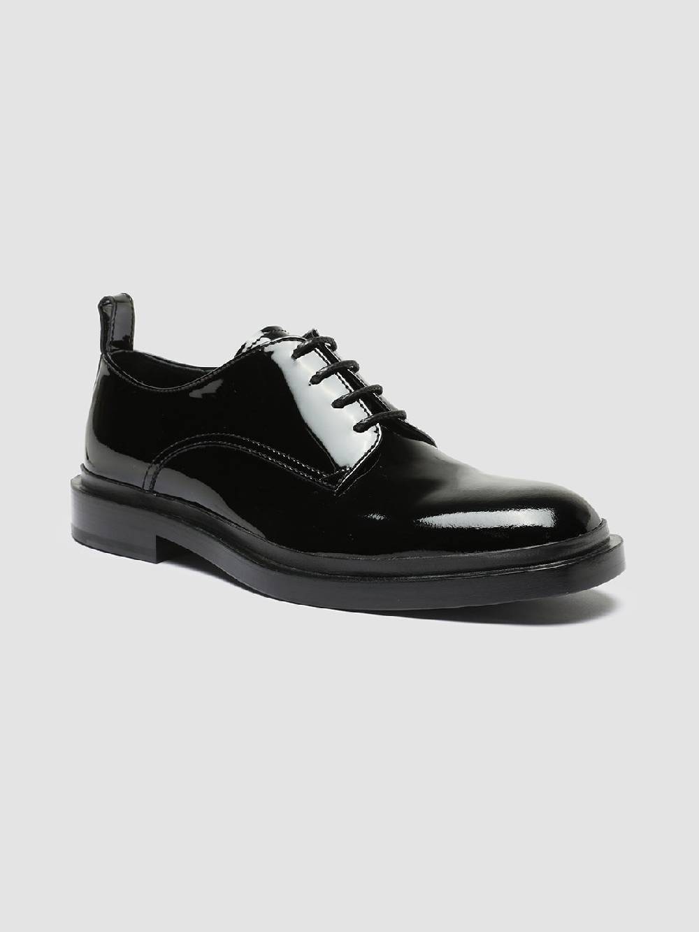Officine Creative CONCRETE 003 Derby In Pelle Nera