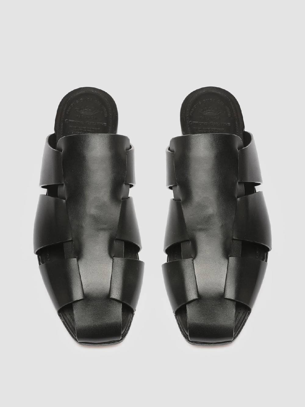 Officine Creative CUBA 001 Sabot In Pelle Nera