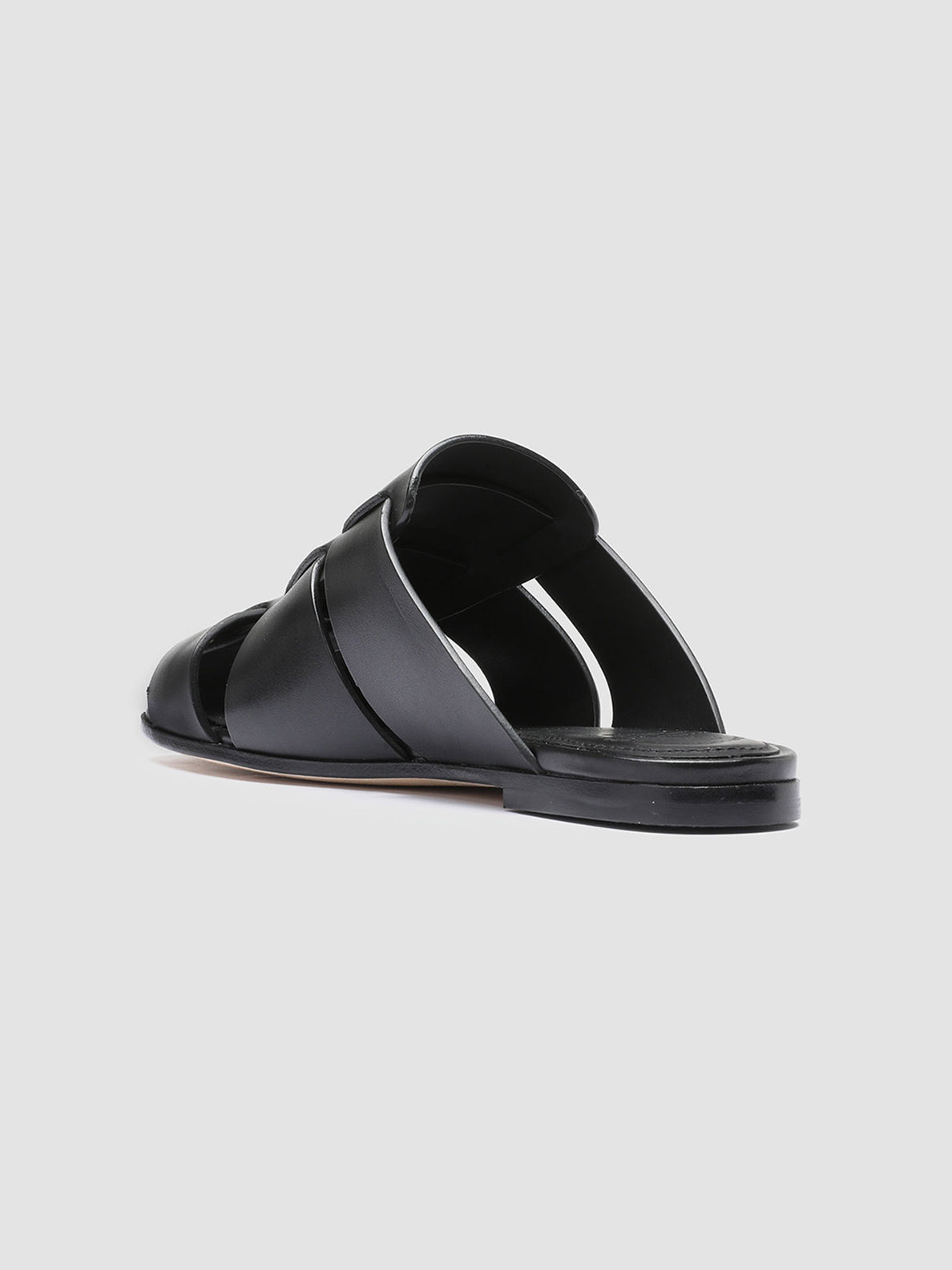 Officine Creative CUBA 001 Sabot In Pelle Nera