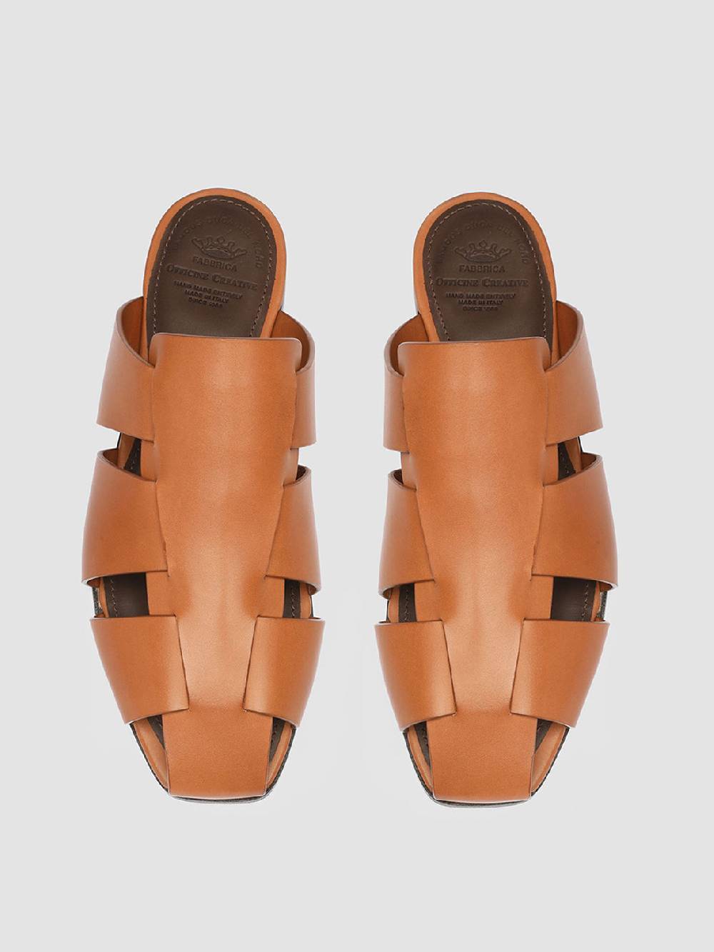 Officine Creative CUBA 001 Sabot In Pelle Rossa