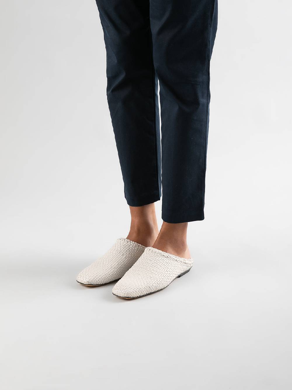 Officine Creative FLOW 001 Sabot In Pelle Nera