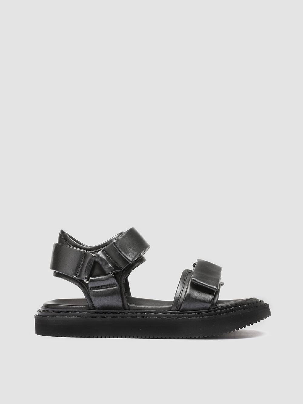 Officine Creative IOS 002 Sandali in Pelle Nera