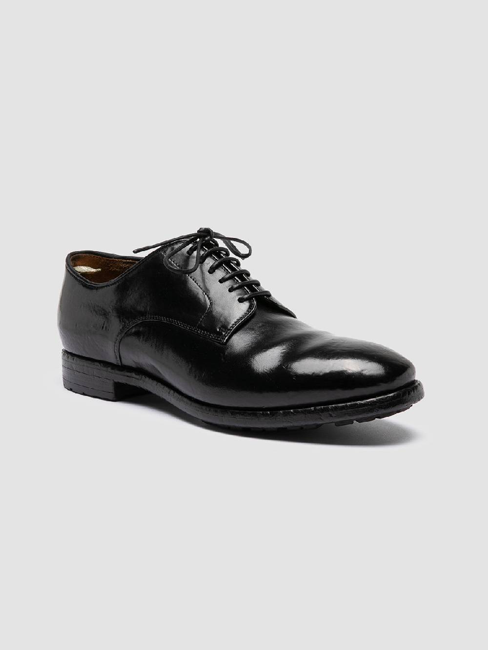 Officine Creative PRINCE 606 Derby In Pelle Nera