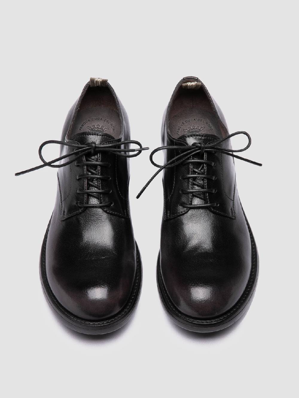 Officine Creative SERGEANT 101 Derby In Pelle Nera