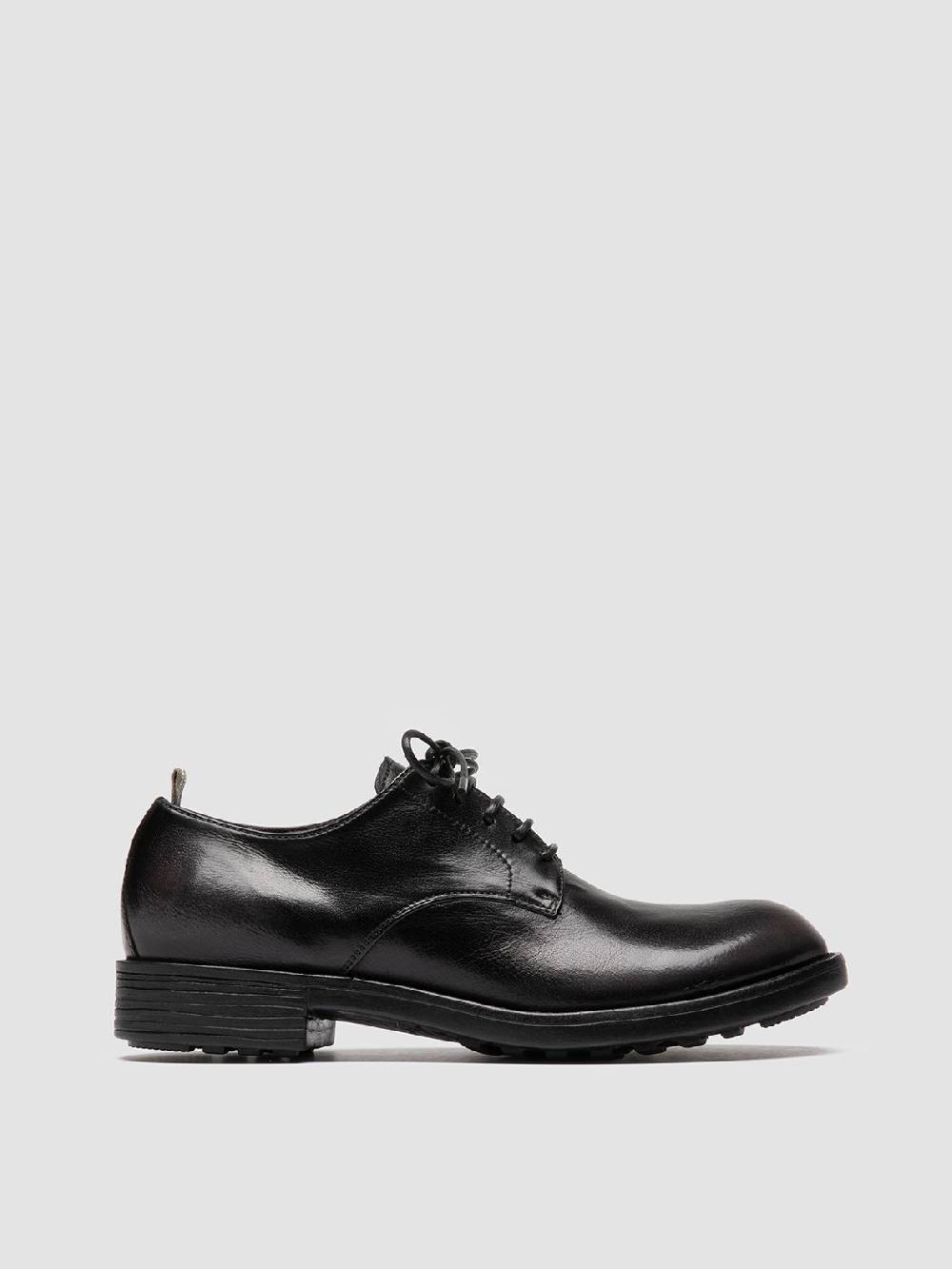 Officine Creative SERGEANT 101 Derby in Pelle Nera