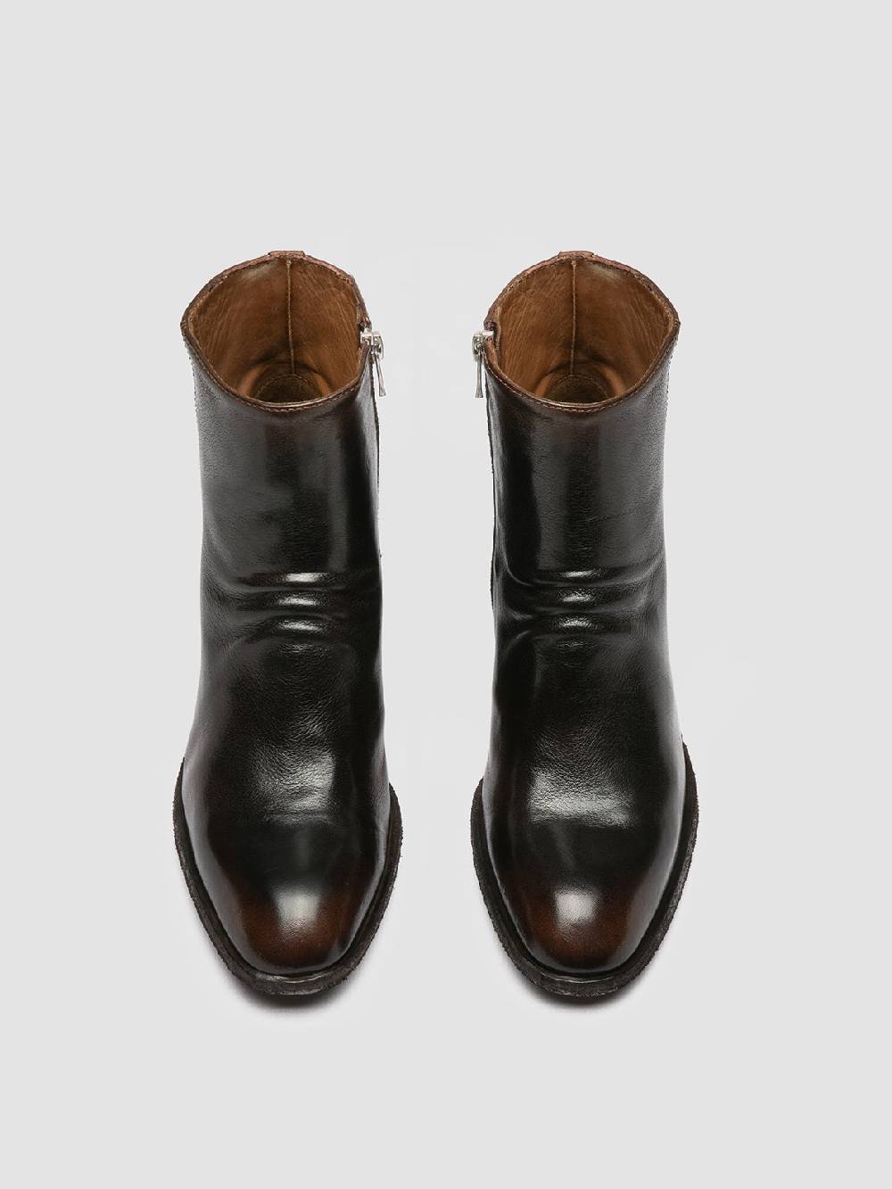 Officine Creative SYDNE 008 Brown Leather Boots