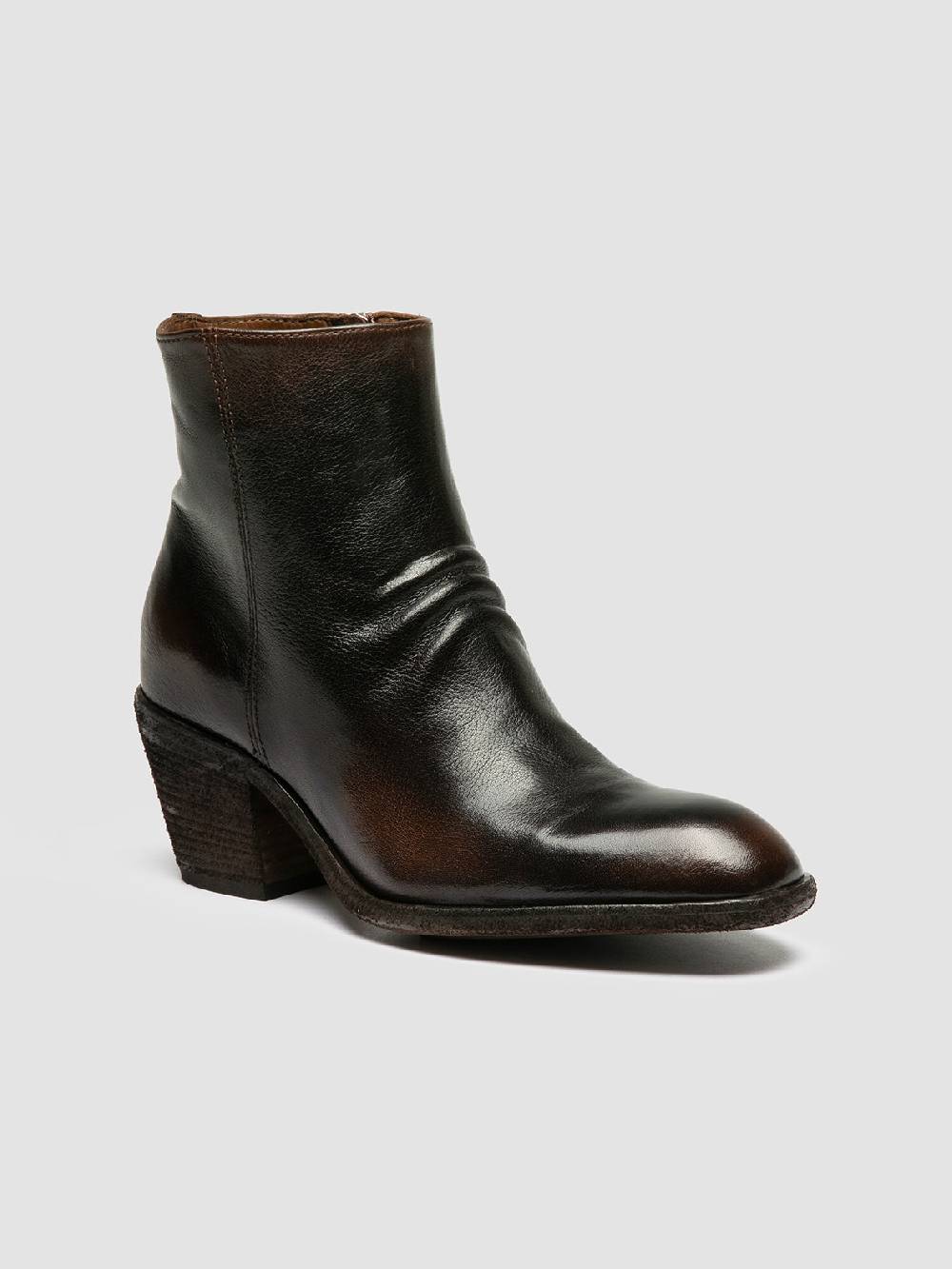 Officine Creative SYDNE 008 Brown Leather Boots
