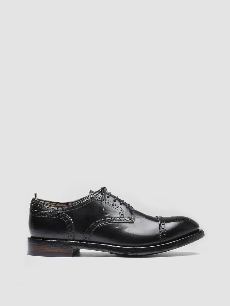 Officine Creative TEMPLE 003 Derby in Pelle Nera