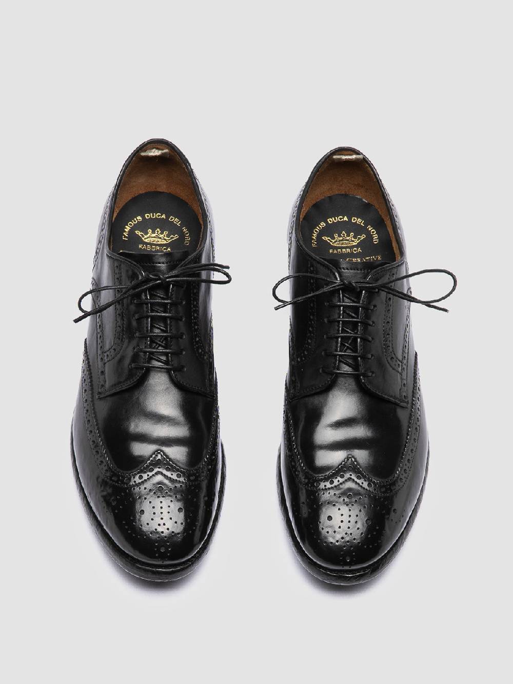 Officine Creative TEMPLE 609 Derby In Pelle Nera