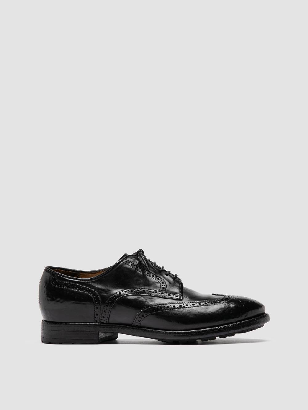 Officine Creative TEMPLE 609 Derby in Pelle Nera
