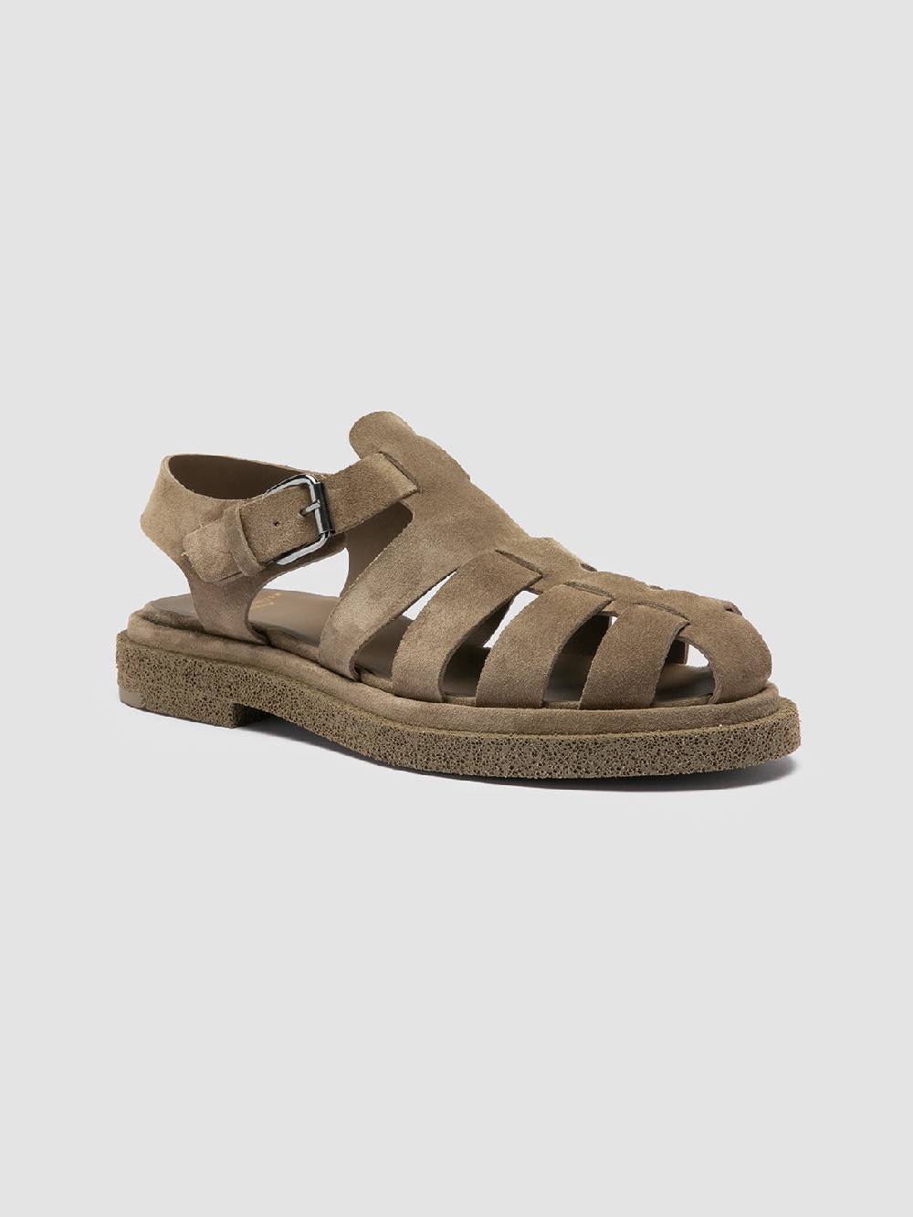 Officine Creative TONAL 18 Taupe Suede Sandals