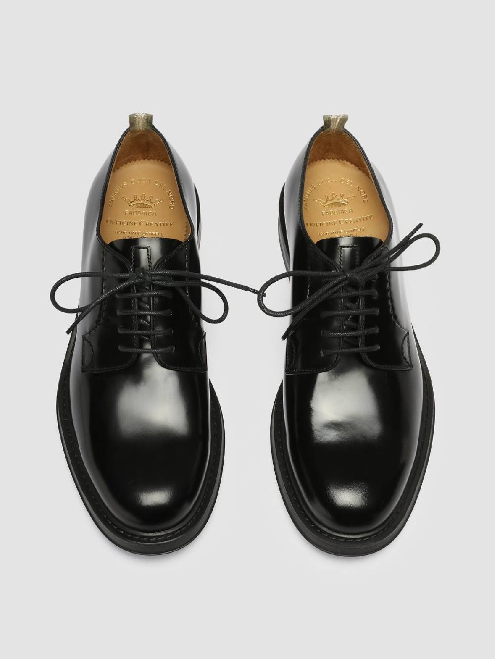 Officine Creative UNIFORM 003 Derby In Pelle Nera