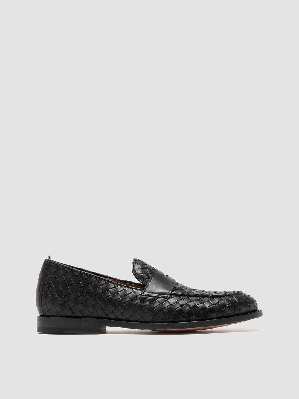 Officine Creative OPERA 003 Mocassini Penny in Pelle Nera