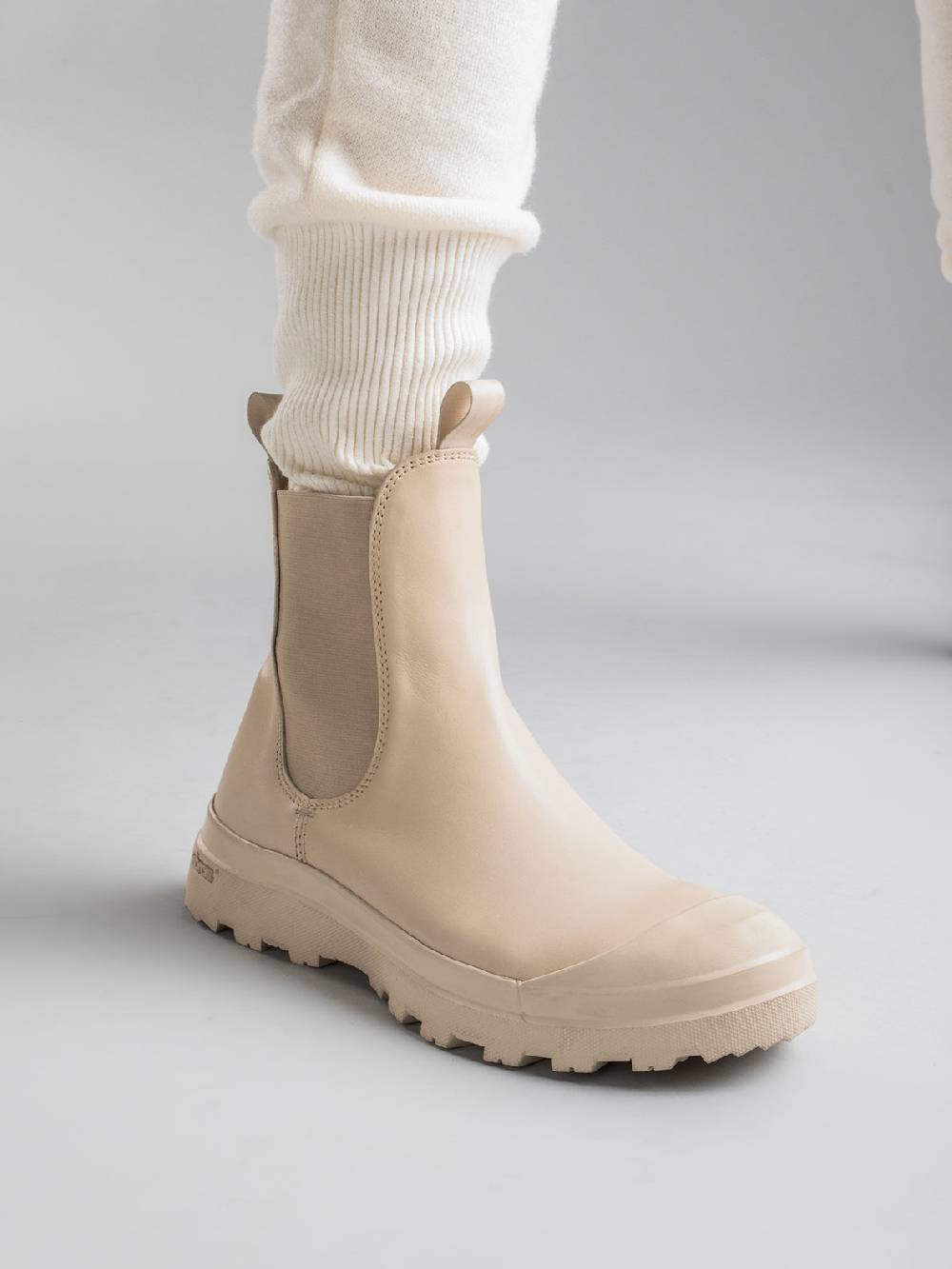 Officine Creative PALLET 107 Stivaletti Chelsea In Pelle Bordeaux