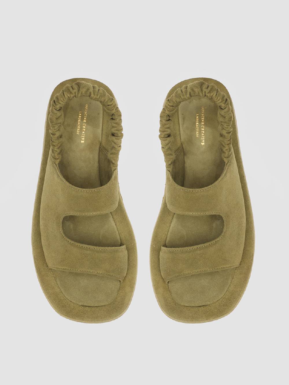 Officine Creative PATTY 005 Sandali In Pelle Scamosciata Verde