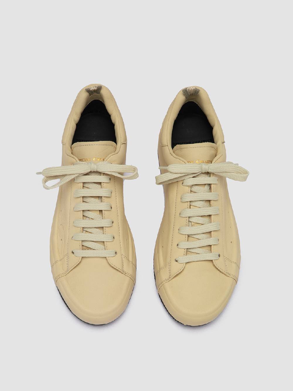 Officine Creative PRIMARY 101 Sneakers In Pelle Avorio
