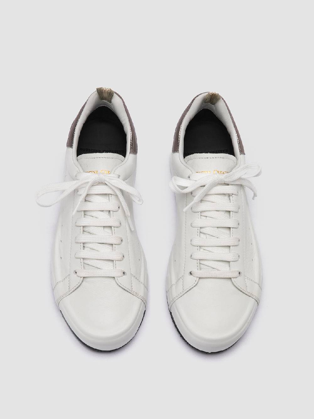 Officine Creative PRIMARY 101 Sneakers In Pelle Bianca