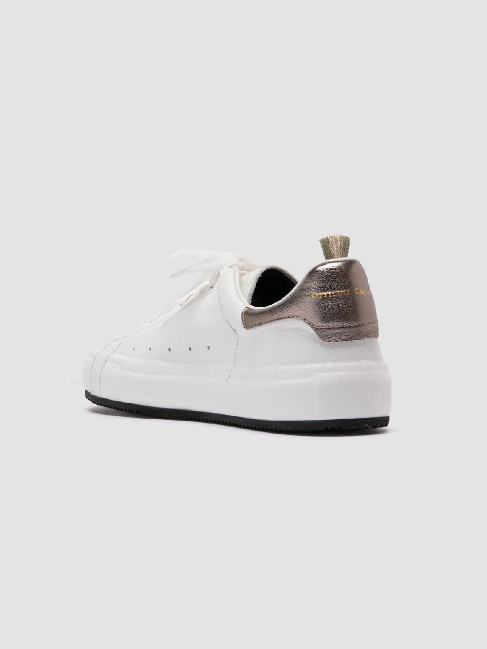 Officine Creative PRIMARY 101 Sneakers In Pelle Bianca