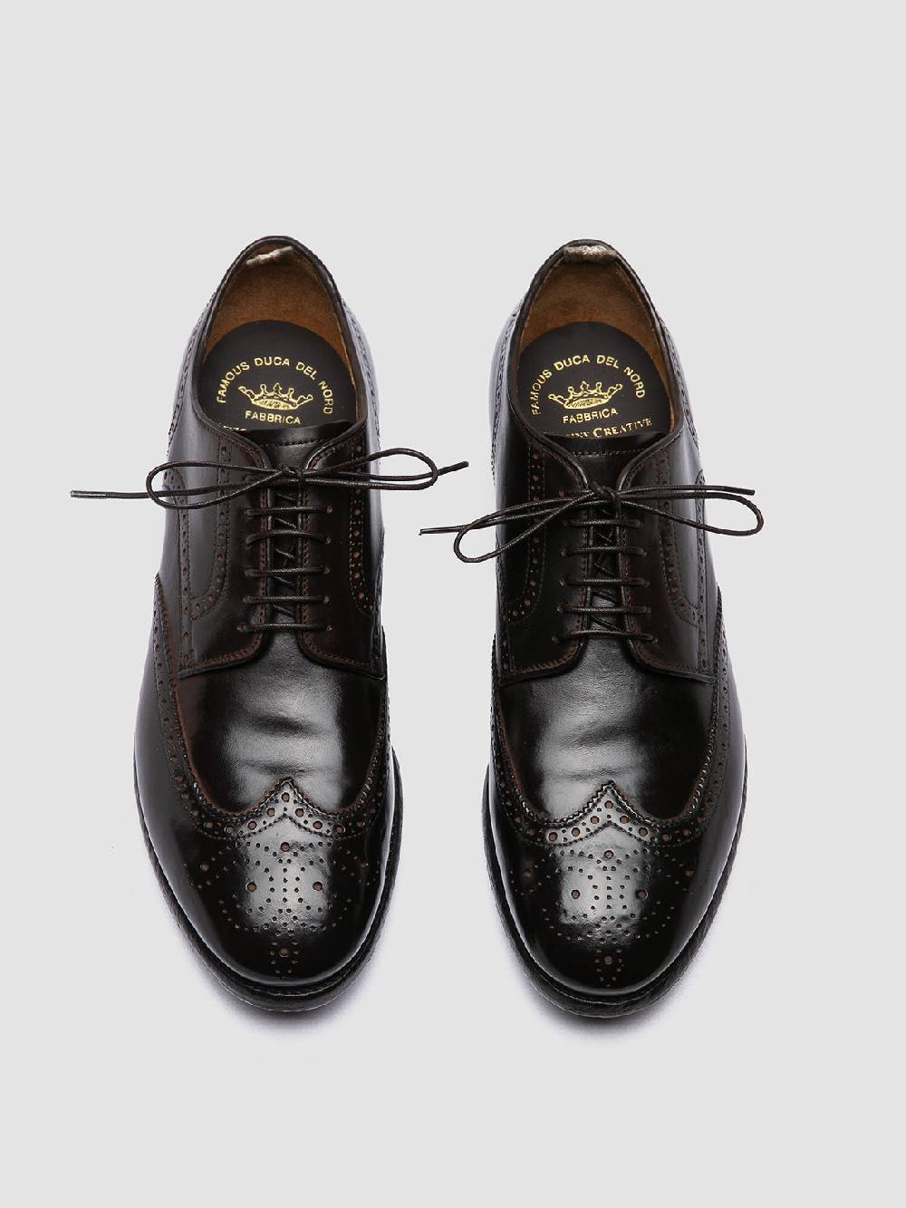 Officine Creative PRINCE 609 Derby In Pelle Marrone