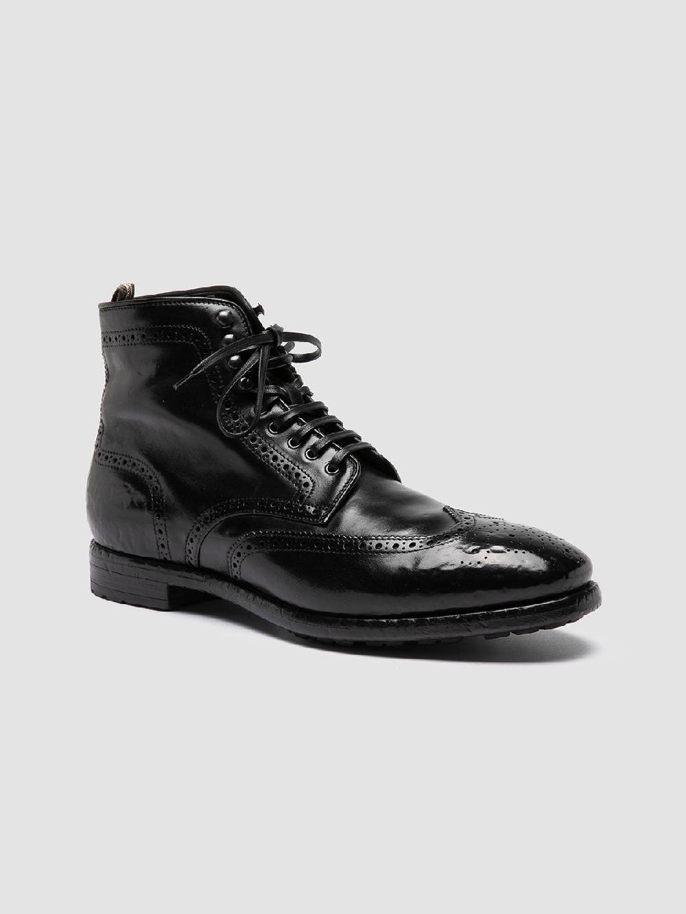 Officine Creative PRINCE 612 Stivaletti In Pelle Nera