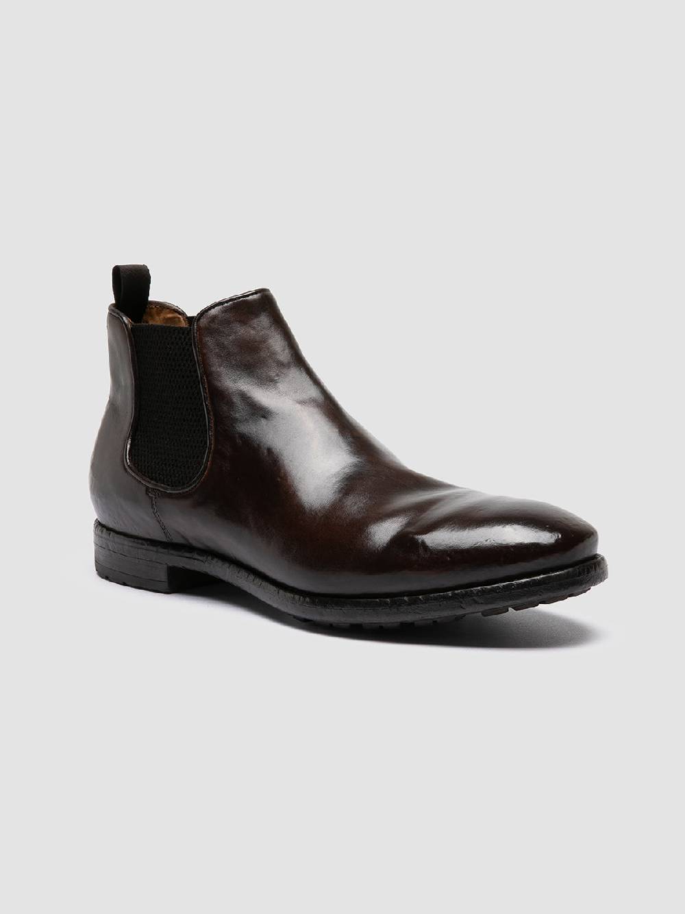 Officine Creative PRINCE 617 Stivaletti Chelsea In Pelle Marrone