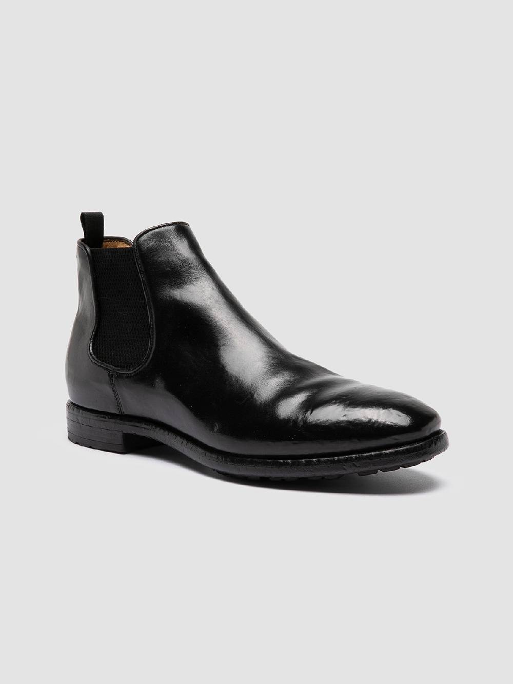 Officine Creative PRINCE 617 Stivaletti Chelsea In Pelle Nera