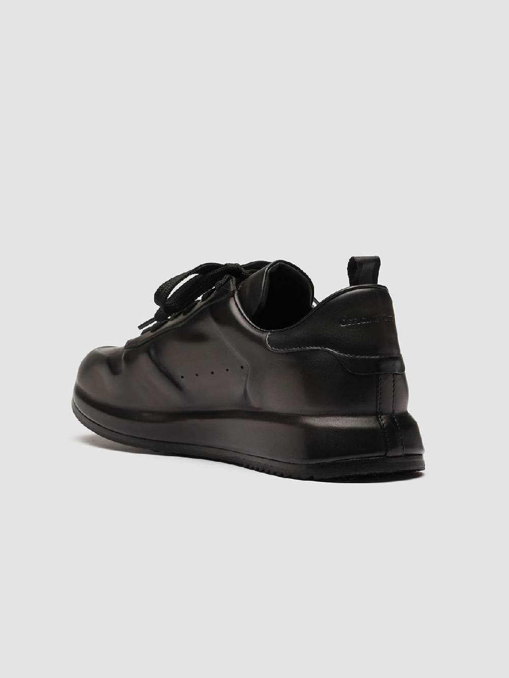 Officine Creative RACE LUX 003 Sneakers In Pelle Aerografata Grigia