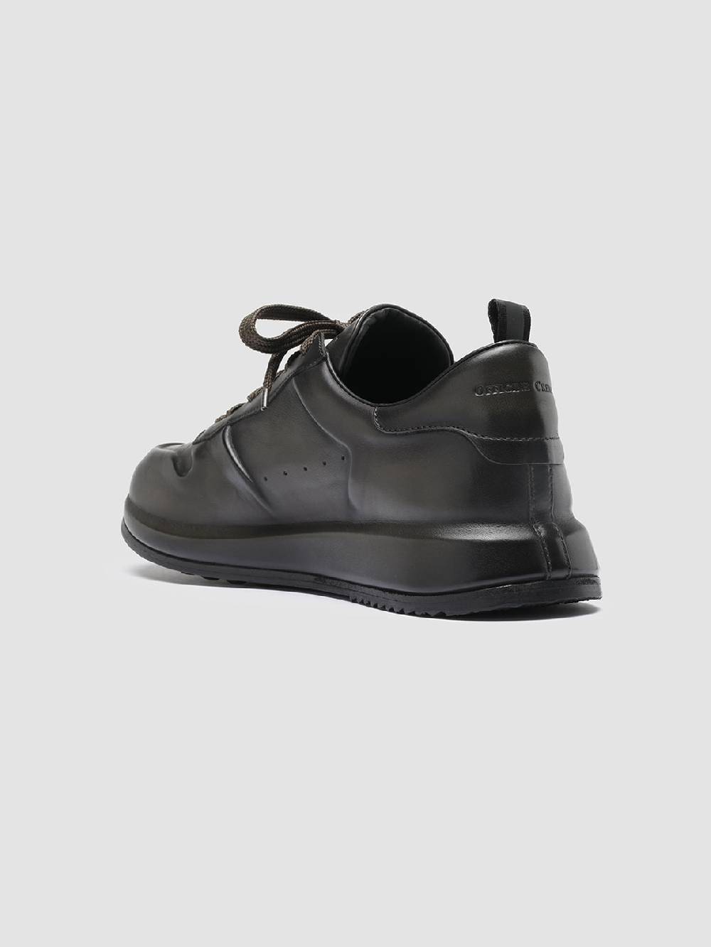 Officine Creative RACE LUX 003 Sneakers In Pelle Aerografata Verde