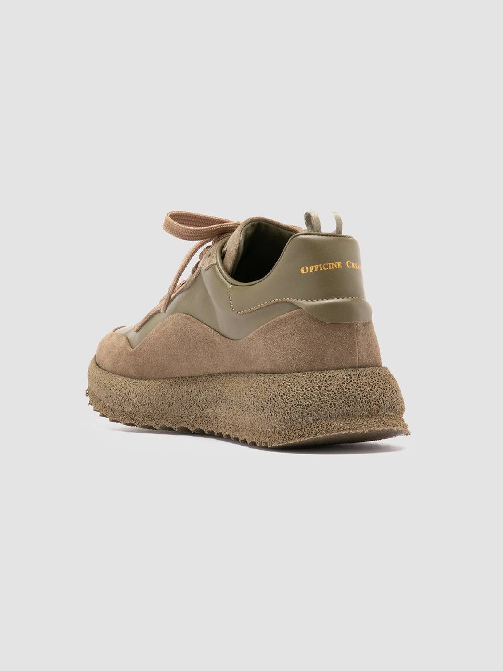 Officine Creative RACE RUBREX 101 Sneakers Basse In Pelle E Camoscio Verde