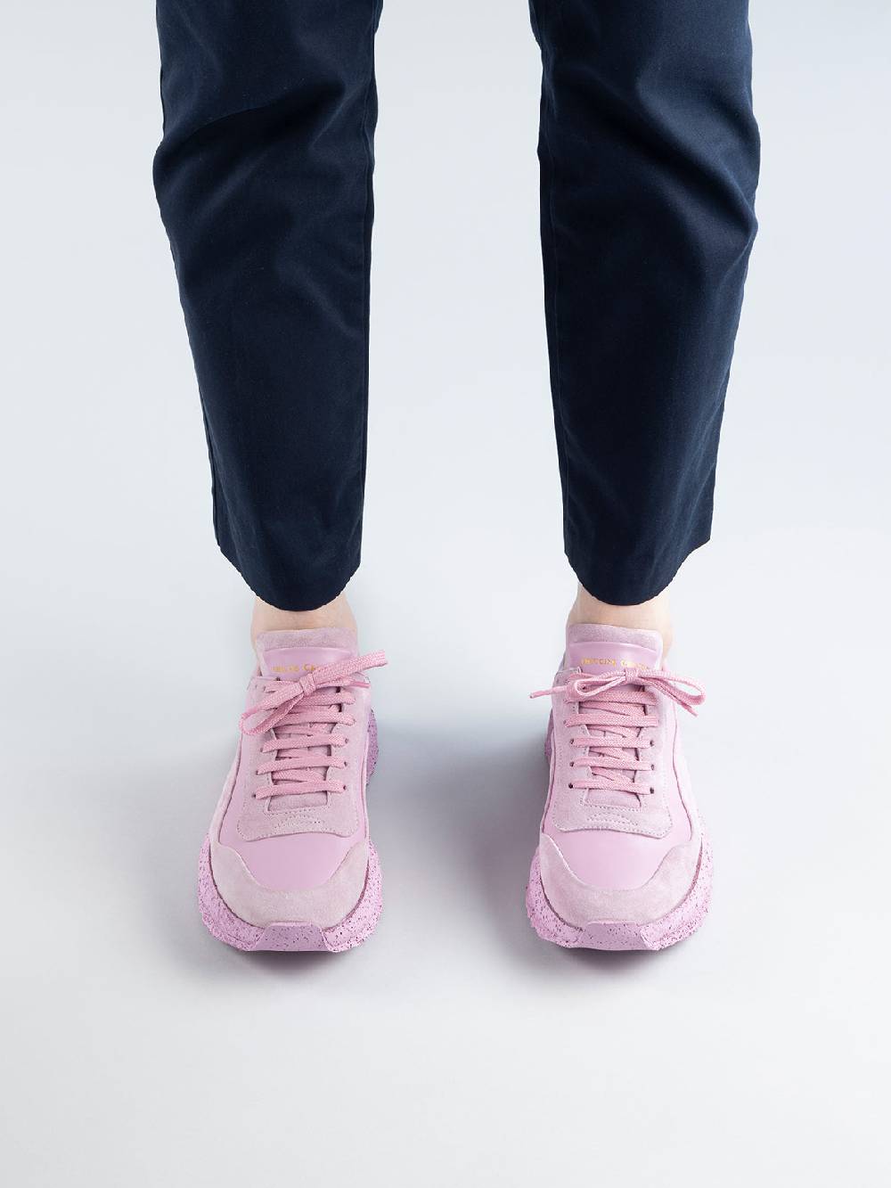 Officine Creative RACE RUBREX 101 Sneakers Basse In Pelle E Camoscio Gialla