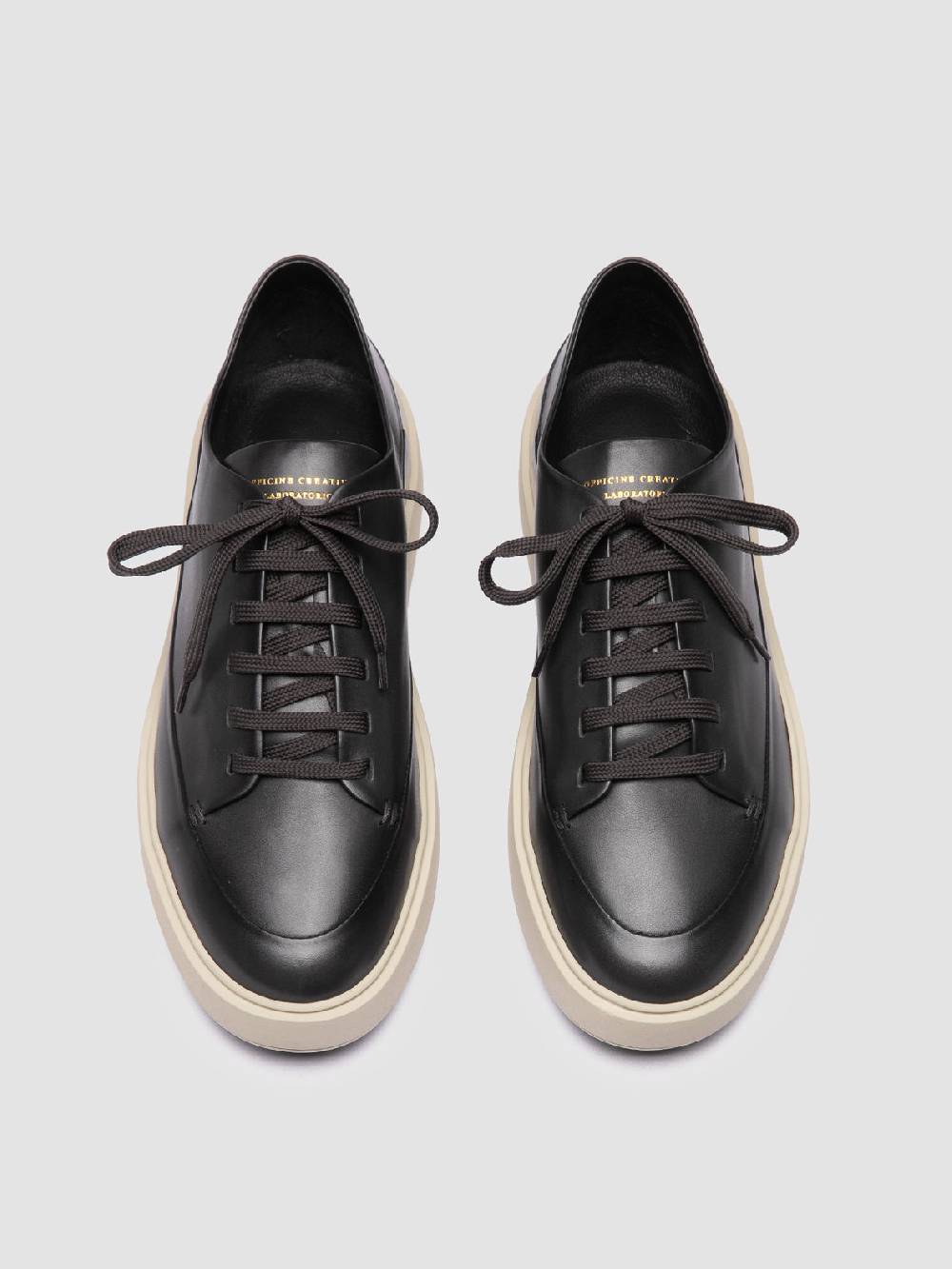 Officine Creative RELEASE 001 Sneaker Basse In Pelle Grigia