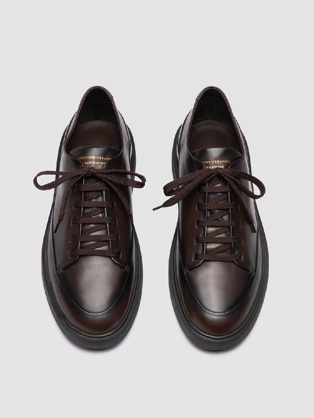 Officine Creative RELEASE 001 Sneaker Basse In Pelle Marrone