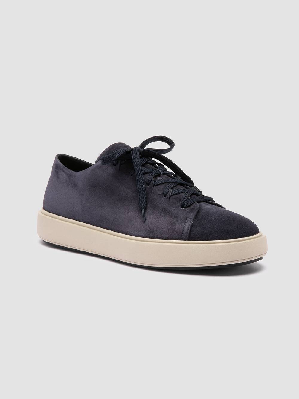 Officine Creative REMASTER 001 Sneaker Basse In Pelle Scamosciata Blu