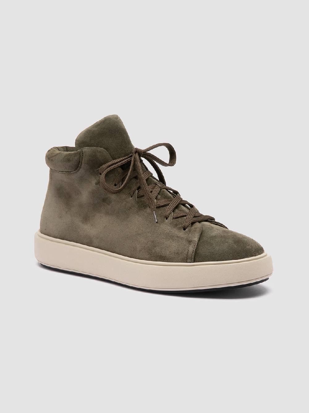 Officine Creative REMASTER 002 Sneaker Alte In Pelle Scamosciata Verde