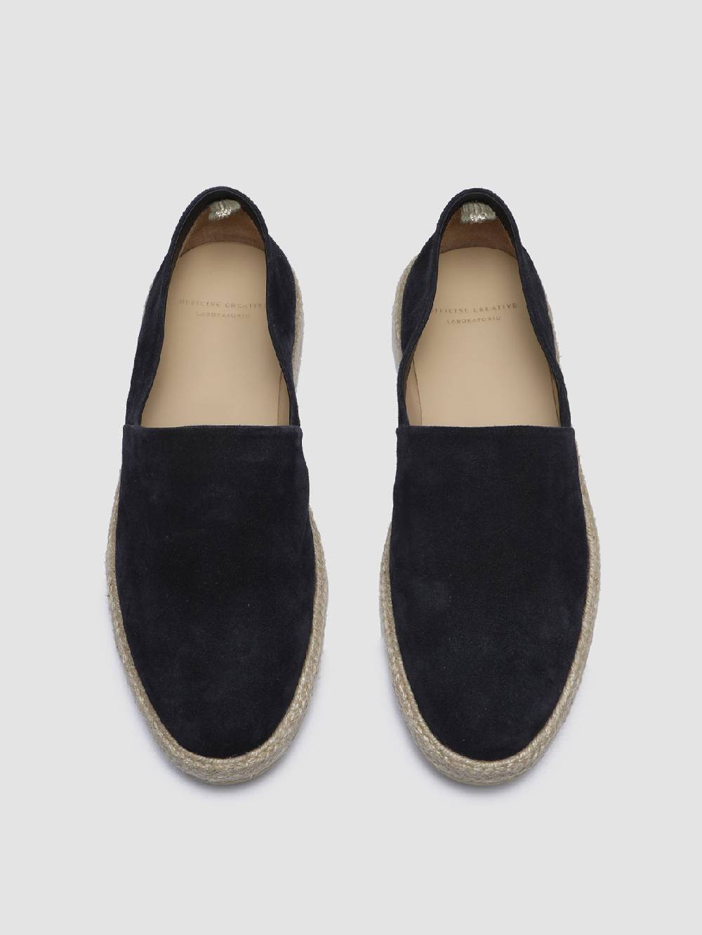 Officine Creative ROPED 001 Mocassini In Camoscio Blu