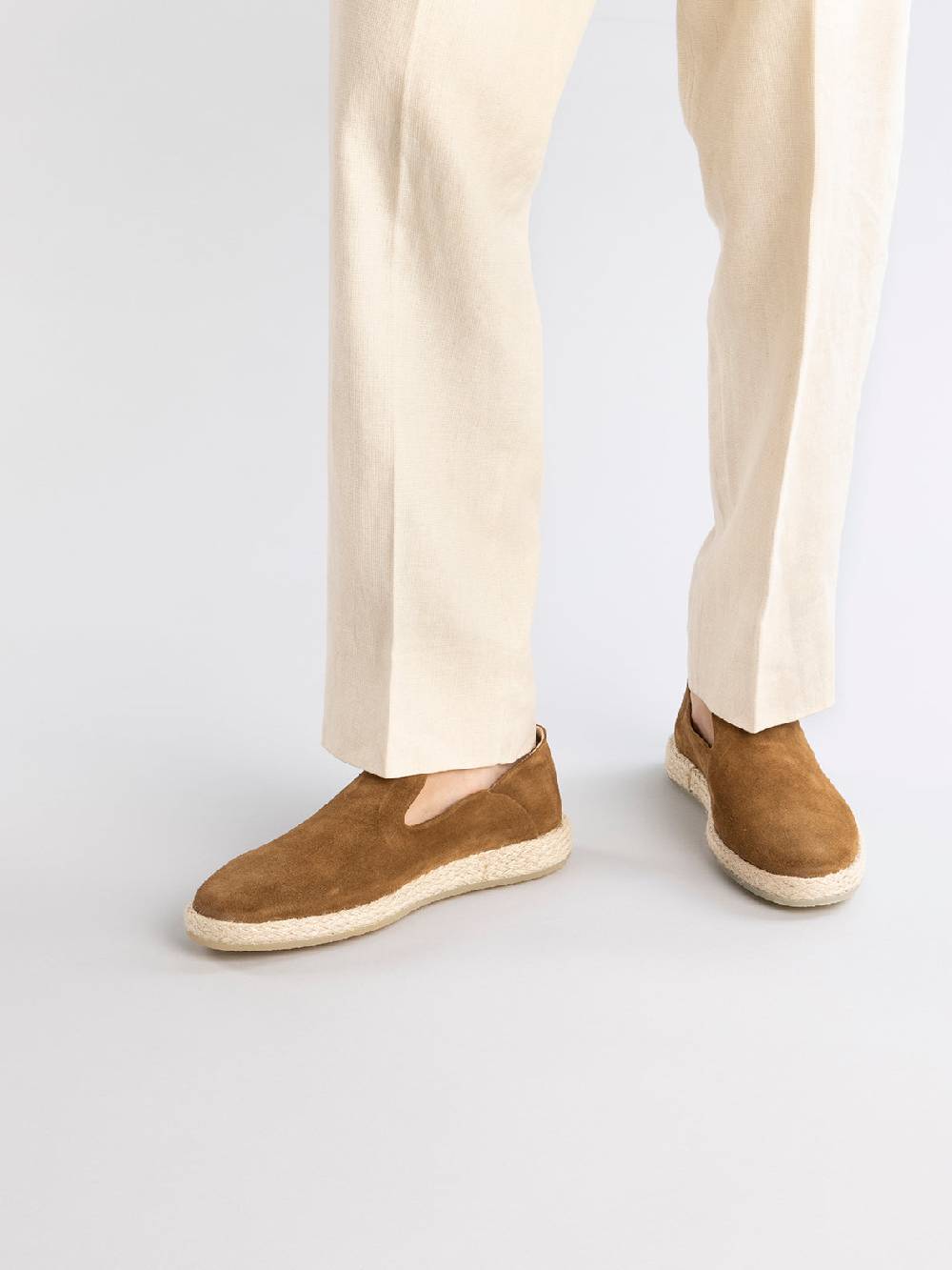 Officine Creative ROPED 002 Slip-on In Pelle Scamosciata Marrone